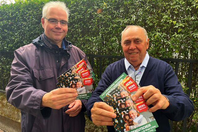 Franz-Josef Klems (r.) und Erich Kreß vom Verein „Bürger für Bürger in Unna“