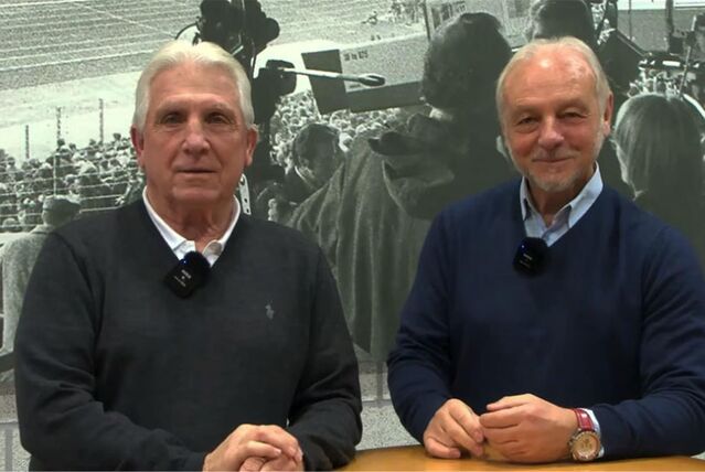 Die Fußball-Legenden Klaus Fischer und Rüdiger Abramczik treffen sich nach jeden Spiel des FC Schalke 04 zum Legenden-Talk.