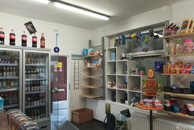 Der Kiosk Samba-Bude von innen