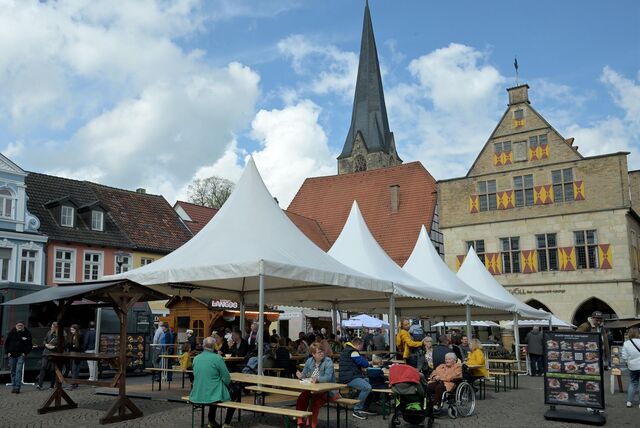 Der Genussfrühling auf dem Werner Marktplatz.