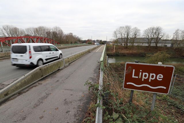 Lippebrücke zwischen Bergkamen und Werne.