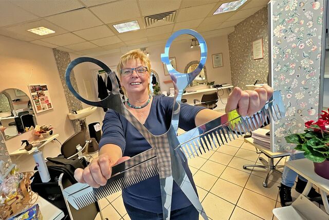 Friseurmeisterin Gerda Kurz hat ihren Laden für immer abgeschlossen.