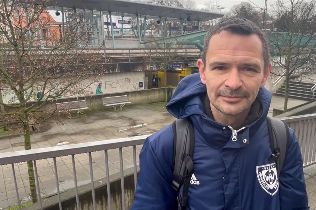 Michael Cylius am Hauptbahnhof Lünen
