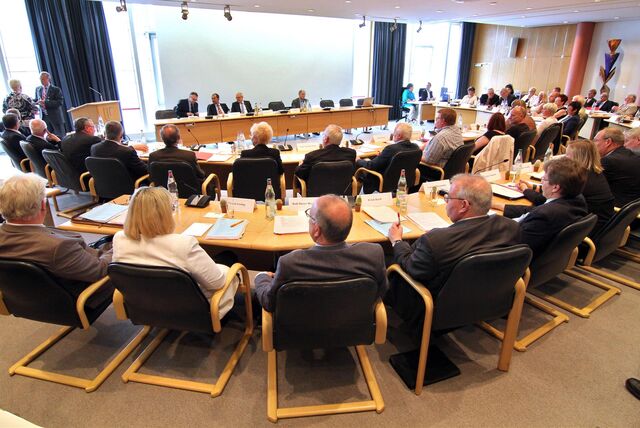 Konstituierende Ratssitzung in Unna im Jahr 2014.