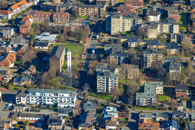 Luftbild vom Wohngebiet Holtkamp