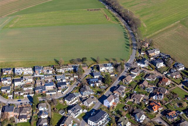 Luftbild, Türkenstraße/K28 in Billmerich, Unna, Ruhrgebiet, Nordrhein-Westfalen, Deutschland