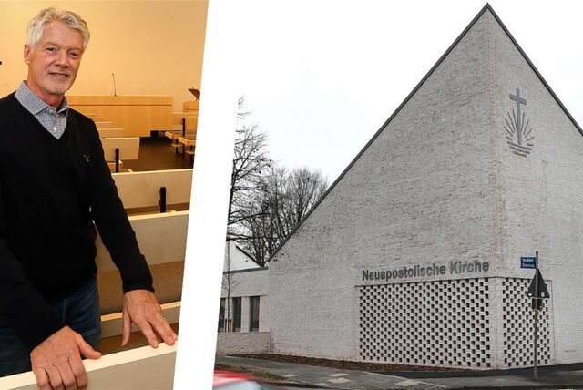 Roland Baum (l.) ist als Priester in der Neuapostolischen Kirche in Kamen tätig (mit Jürgen Koschker, Referent für Öffentlichkeitsarbeit im Bezirk Hamm).