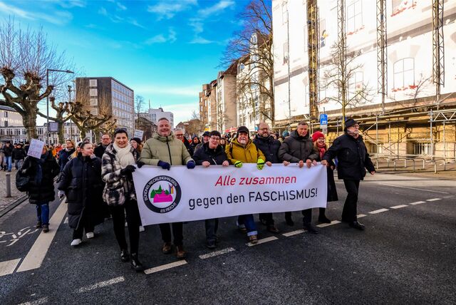Anti-AfD-Demo: 12.000 gehen gegen die AfD auf die Straße. Recklinghausen, 20.01.2024
