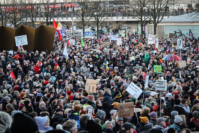 30.000 Menschen haben am 20.1.2024 rund um den Dortmunder Hauptbahnhof gegen rechts demonstriert.