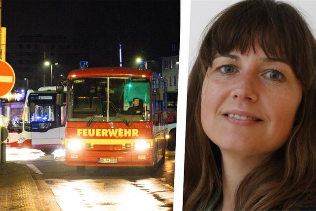 Stadtsprecherin Katrin Pinetzki erklärt, warum die Weltkriegsbombe noch in der Nacht von Dienstag auf Mittwoch entschärft werden musste.