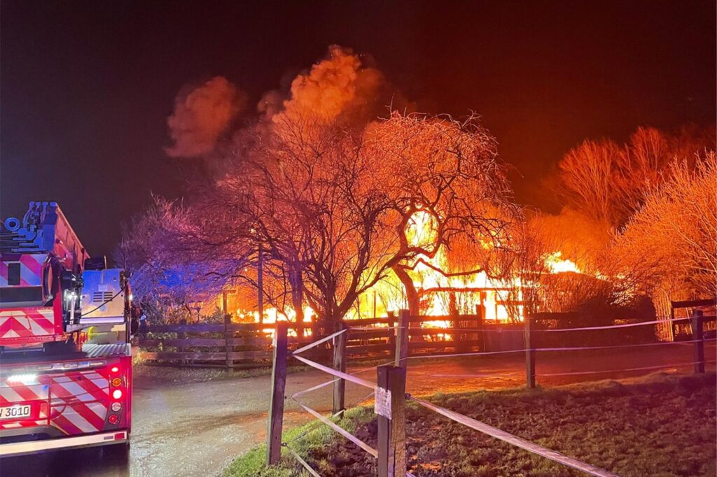 Situation beim Eintreffen der Einsatzkräfte
