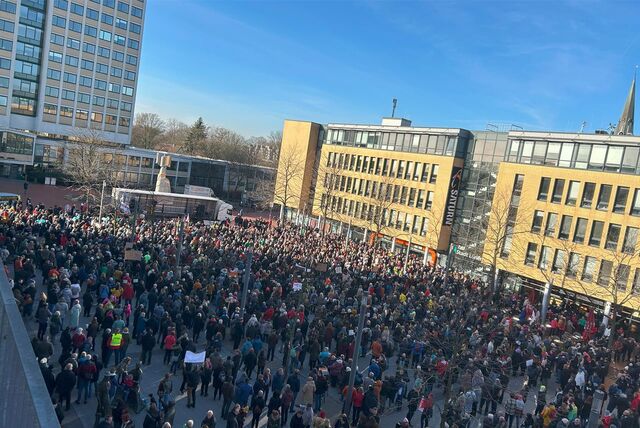 Zu der Demonstration am 27. Januar waren über 2000 Menschen in Lünen zusammengekommen.