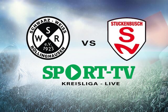 Eine Grafik zum Spiel von SW Röllinghausen gegen die SF Stuckenbusch.