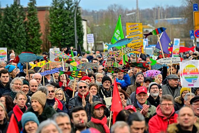 „Friedlich und bunt“ lautete das Motto bei der Demonstration gegen den ersten AfD-Parteitag in Marl. Am 24. Februar treffen sich AfD-Gegner wieder in Sinsen.