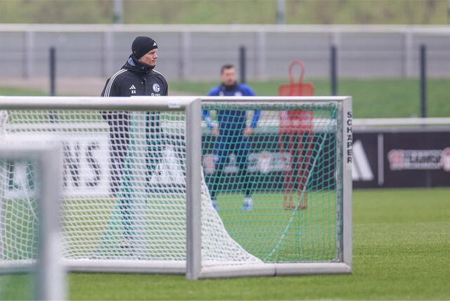 Training FC Schalke 04, Cheftrainer Karel Geraerts (FC Schalke 04)