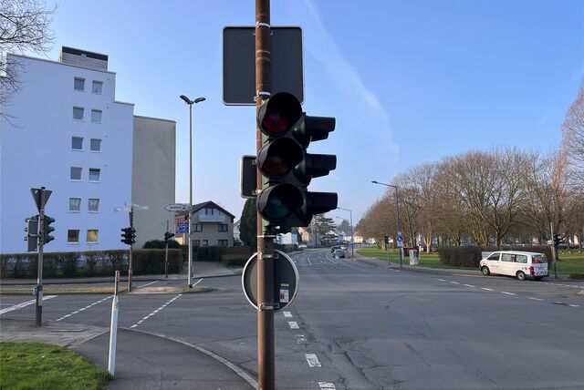 An einer Kreuzung in Unna ist die Ampelanlage außer Betrieb