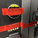 Ein Verkaufsautomat in einem Dortmunder Kiosk wurde vom Ordnungsamt amtlich versiegelt.