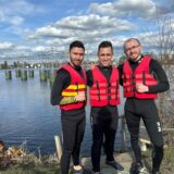 Roman Schirillef, Harun Özdemir und Artur Schreiber (v.l.) nehmen an der RTL-Show „Ninja Warrior Germany“ teil und organisieren im Mai einen Ninja-Wettkampf in Selm.