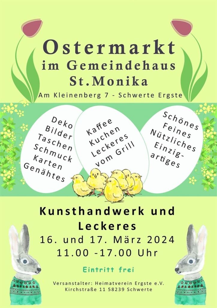 Plakat für den Ostermarkt Plakat für den Ostermarkt