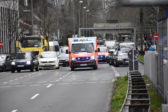 Die B1 in Höhe der Gartenstadt in Dortmund.