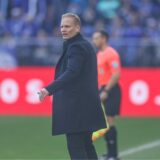 09.03.2024, Fussball, 2. Bundesliga, 25. Spieltag, Saison 2023/2024, FC Schalke 04 – SC Paderborn 07, Cheftrainer Karel Geraerts (FC Schalke 04)