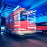 RTW und Notarztwagen.