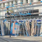 Das „Zeitgeist“ am Alten Markt in Dortmund ist geschlossen, mittlerweile steht um das Gebäude ein großes Baugerüst.