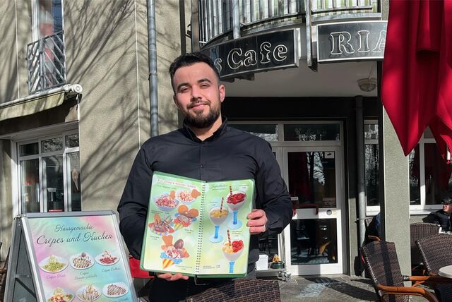 Ahmade Khalil betreibt das Eiscafé Rialto.