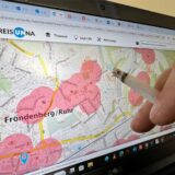 Folgen des Cannabisgesetzes: Auf einer Karte des Geodatenportals des Kreises Unna sind Verbotszonen in Fröndenberg markiert.