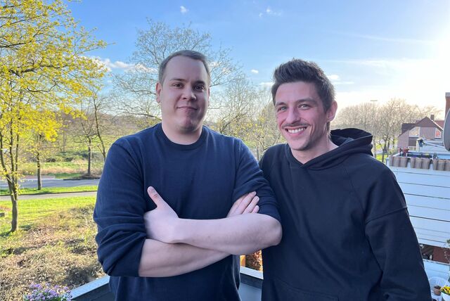Fabian Penders und Frank Hartl (l.)