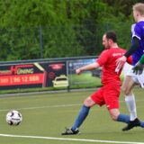 Janis Leenders trifft zum 3:0 für den Werner SC II gegen Wacker Mecklenbeck II.