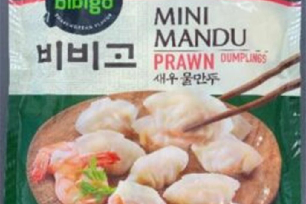 Dumplings der Sorte Mini Mandu Prawn. Dumplings der Sorte Mini Mandu Prawn.