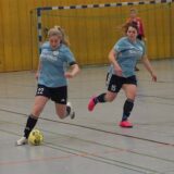 Ein Damen-Fußballspiel in den Hellwegsporthallen in Unna