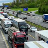 Stau auf der A1 beim Kreuz Dortmund/Unna