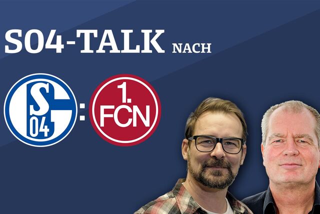 Sprechen nach der Partie gegen Nürnberg über das Spiel: Schalke-Reporter René Preuß und Schalke-Experte Norbert Neubaum