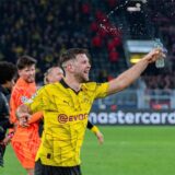 Niclas Füllkrug feiert.