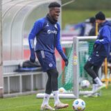 16.04.2024, Fussball, Saison 2023/2024, 2. Bundesliga, Training FC Schalke 04, Bryan Lasme (FC Schalke 04) Foto: Tim Rehbein/RHR-FOTO