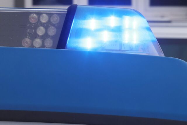 Blaulicht eines Polizeifahrzeugs