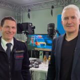Martin Weber, Kreisbrandmeister beim Kreis Unna, und Redakteur Marcus Land.