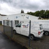 Firmengelände der insolventen Firma Müller und Stock an der Industriestraße in Rünthe.