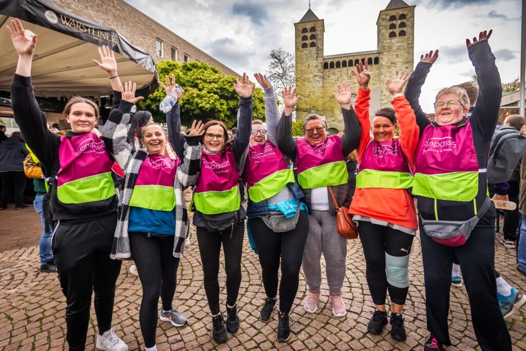 Mit Spaß und Bewegung kommt niemand ins Frieren: Beim Firmenlauf herrschte tolle Stimmung.