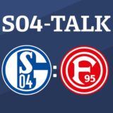 Sprechen nach der Partie gegen Düsseldorf über das Spiel: Schalke-Reporter René Preuß und Schalke-Experte Norbert Neubaum.
