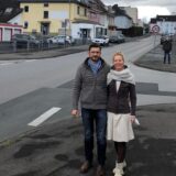 Stephan und Sabine Cramer stehen an der Kornstraße in Unna