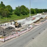 Am Bahnhof Bork laufen weiterhin die Bauarbeiten.