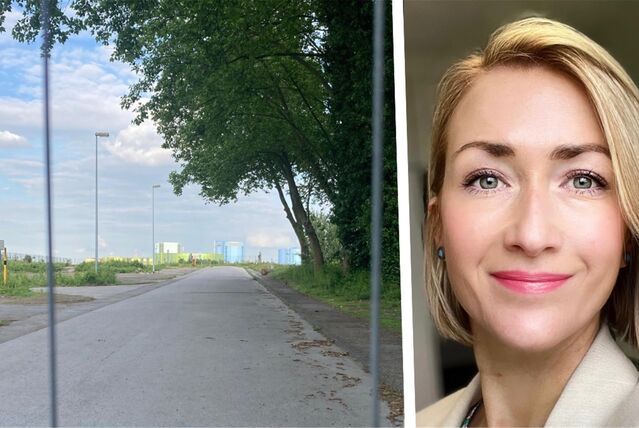 Die Hildastraße soll als Abzweig von der Bornstraße künftig auf die Hoeschallee führen. Stadtsprecherin Alexandra Schürmann macht Hoffnung auf eine neue Förderquelle für die Finanzierung des Straßen-Neubaus.