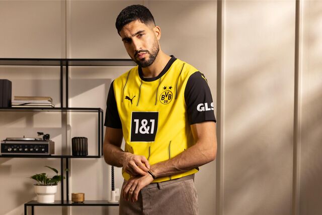 Emre Can im neuen BVB-Heimtrikot.