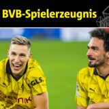 Nico Schlotterbeck und Mats Hummels lachen-