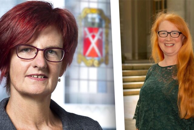 Links ist Birgit Wippermann zu sehen, rechts Nicole Schelter.