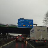 Fahrzeuge im Autobahnkreuz Dortmund/Unna