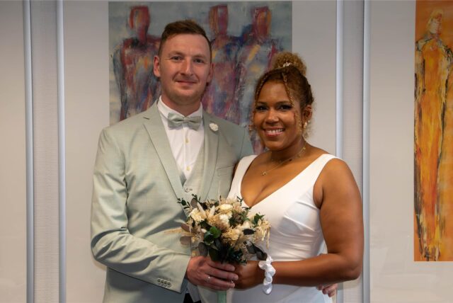 Laura (geborene Antiedu) und Philipp Sude haben auf dem Standesamt Castrop-Rauxel geheiratet.